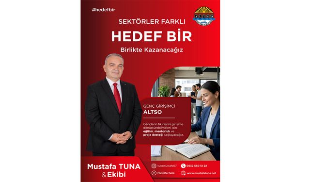 Mustafa Tuna’dan “Genç Girişimci ALTSO” Projesi