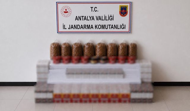 Manavgat’ta operasyon: Binlerce makaron ve kilolarca tütün ele geçirildi