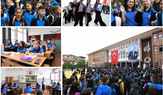 Yaz tatiline elveda, ilk okul gününe merhaba... Okullarda ders başı yapıldı