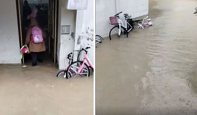 Alanya'da sağanak yağış su baskınlarına neden oldu