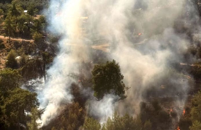 Antalya'da orman yangını büyümeden kontrol altına alındı