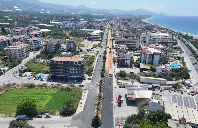 Alanya Kestel'de çalışmalar etap etap sürüyor