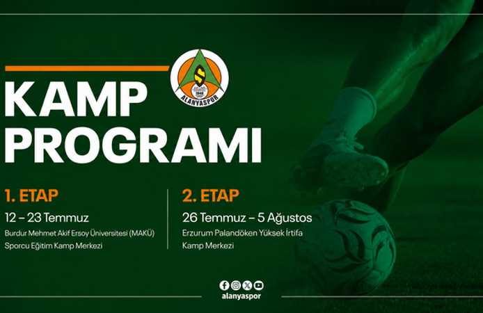 Alanyaspor’un 2026-2027 Sezonu Hazırlık kampları netleşti