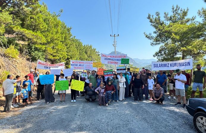 Gazipaşa'da Kalker Ocağı Projesine halktan sert tepki