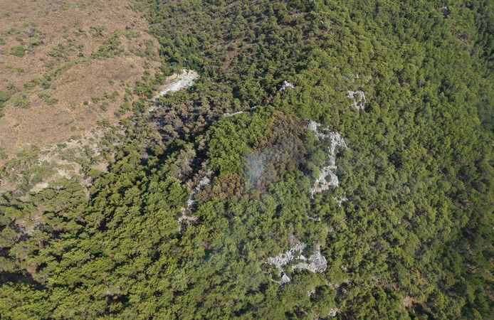 Antalya Kemer'de orman yangını kontrol altında