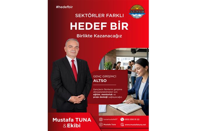 Mustafa Tuna’dan “Genç Girişimci ALTSO” Projesi