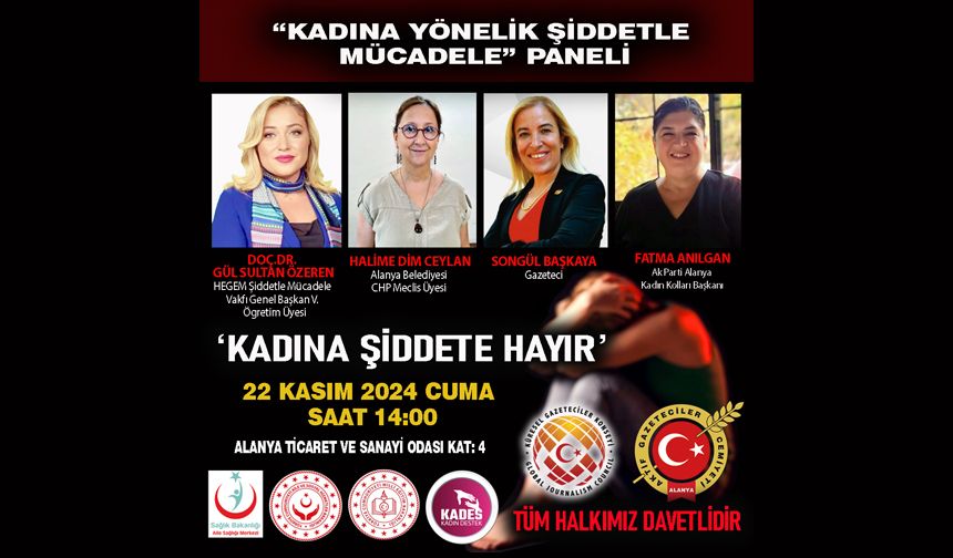 KGK ve ALGC’den Kadına Yönelik Şiddetle Mücadele paneline davet