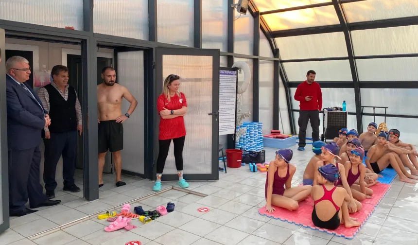 Antalya Kumluca'da Kaymakam Güneş'ten sportif ziyaret