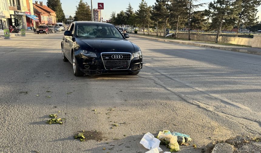 Isparta’da motosiklet kazası: Sürücü yaralandı