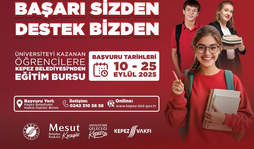 Kepez Belediyesi'nden üniversite öğrencilerine burs desteği