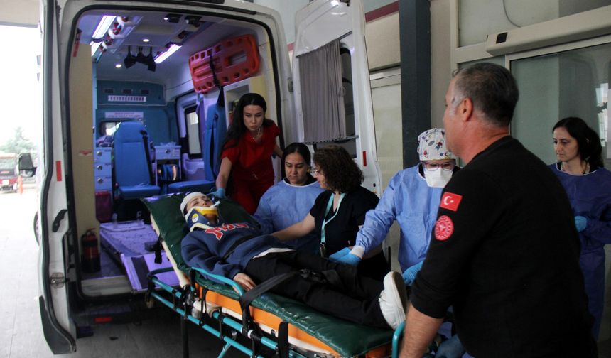 Hastanedeki tatbikat gerçeğini aratmadı