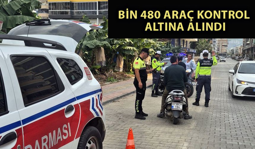 Alanya'da jandarma trafik denetimlerinde rekor ceza