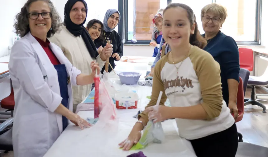 Anne ve çocuklar SAMEK'te birlikte üretti