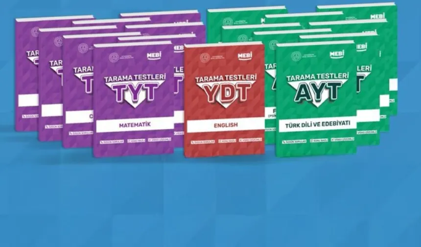 YKS tarama testi kitapları yayımlandı