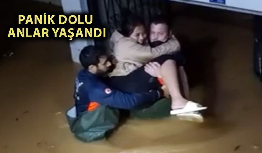 Alanya’da sel felaketi: Yabancı Uyruklu Kadın son anda kurtarıldı