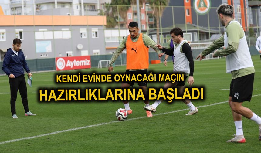 Alanyaspor, Başakşehir maçının hazırlıklarına başladı