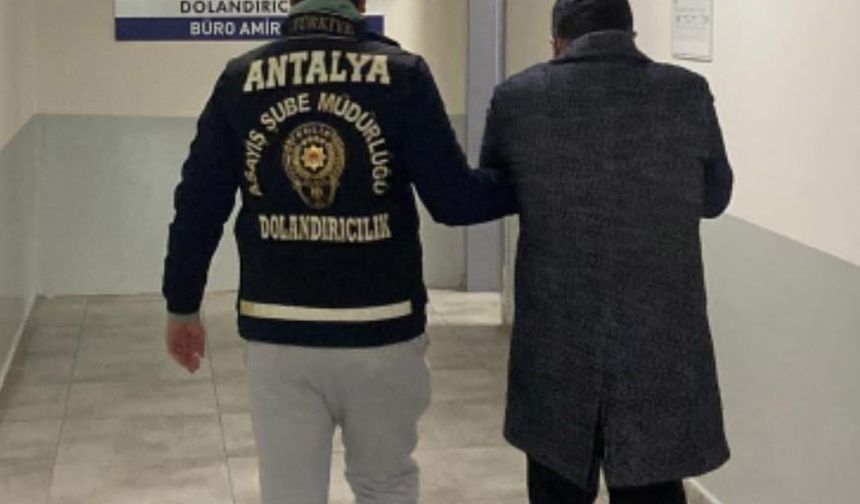 Antalya'da 38 bin avro dolandırmaktan tutuklandı