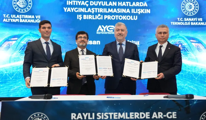 Metro sinyalizasyonunda yerli hamle... Üçlü protokol imzalandı