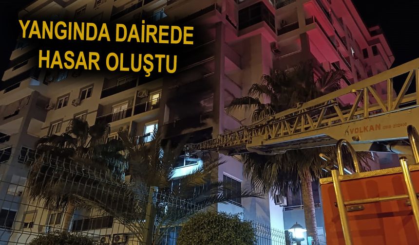 Alanya'da rezidansta yangın çıktı