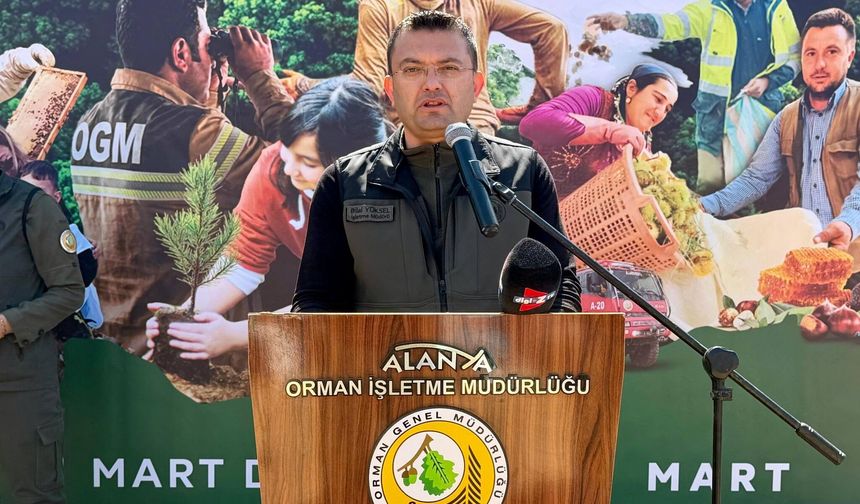 Alanya’da 2.400 fidan toprakla buluşturuldu