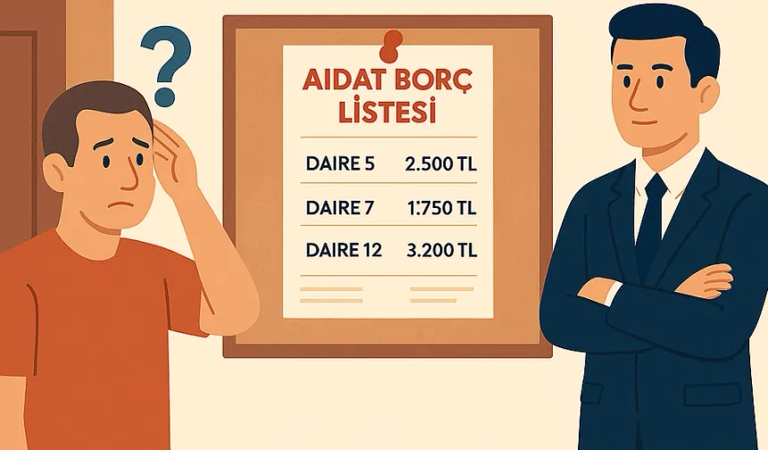 Apartman ve siteler için tarihi karar! Aidat borç listesi asmak yasaklandı