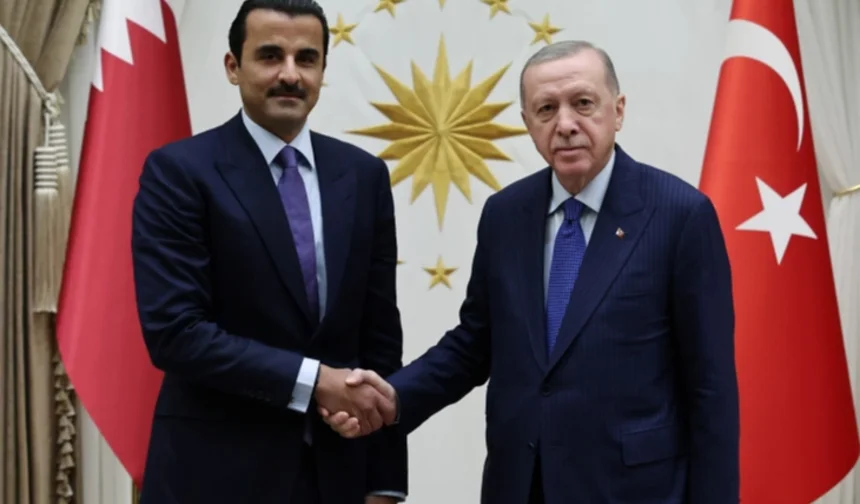 Cumhurbaşkanı Erdoğan ile Katar Emiri Al Sani ile görüştü
