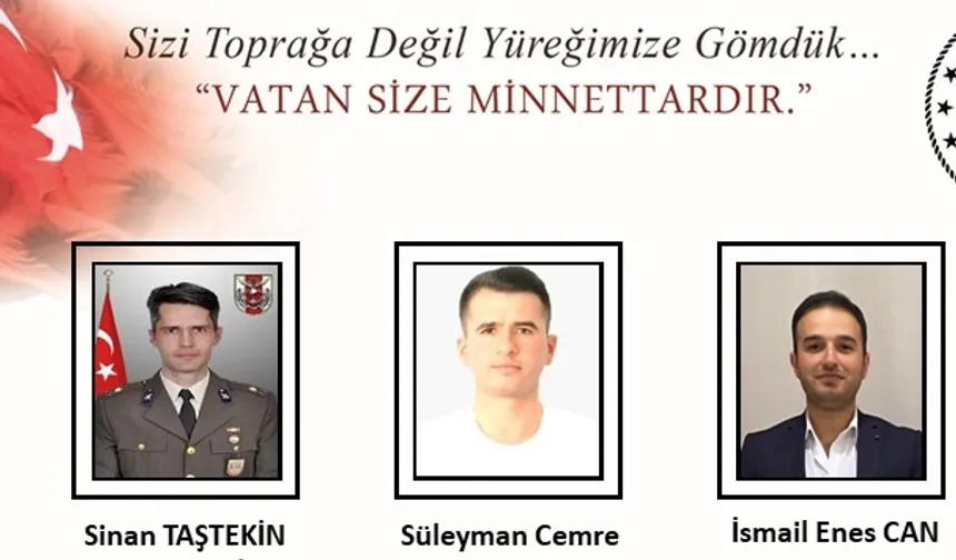 Cumhurbaşkanı Erdoğan'dan helikopter kazasındaki şehitlere taziye mesajı