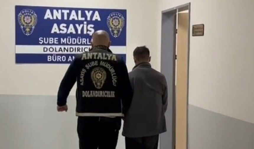 Antalya'da 'MİT görevlisiyim' diyerek dolandıran şüpheli tutuklandı
