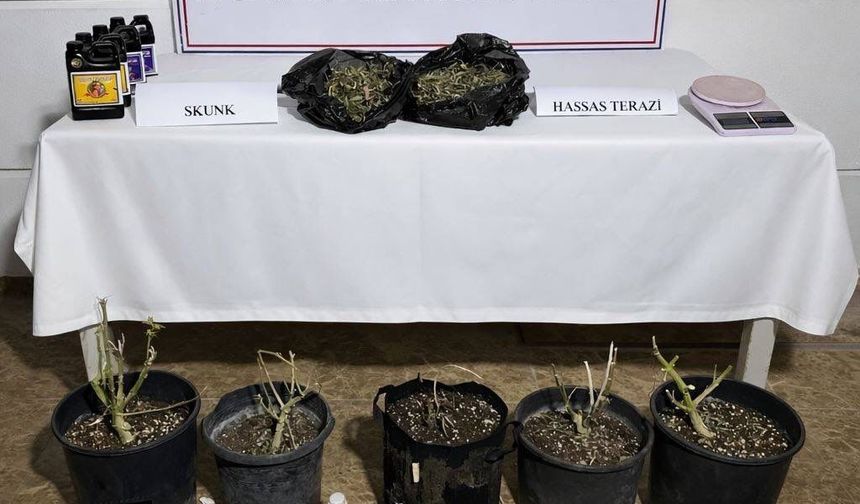 Antalya'da uyuşturucu üretim evine baskın
