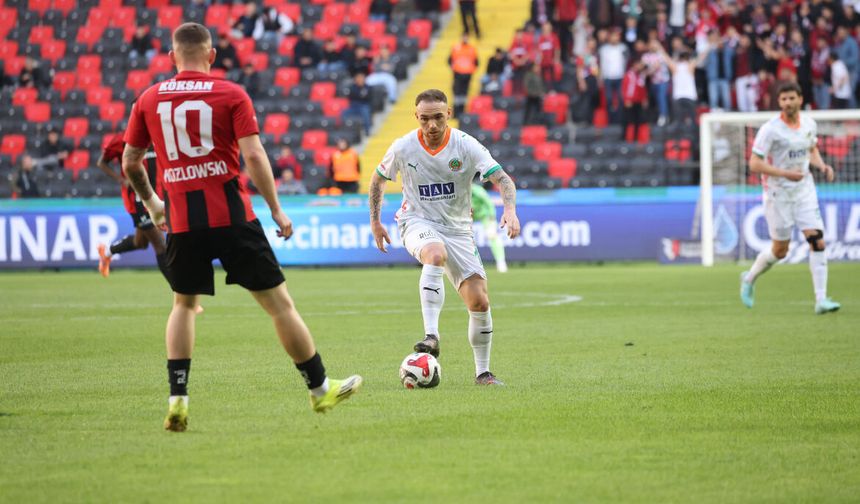 Gaziantepspor - Alanyaspor: 1-1