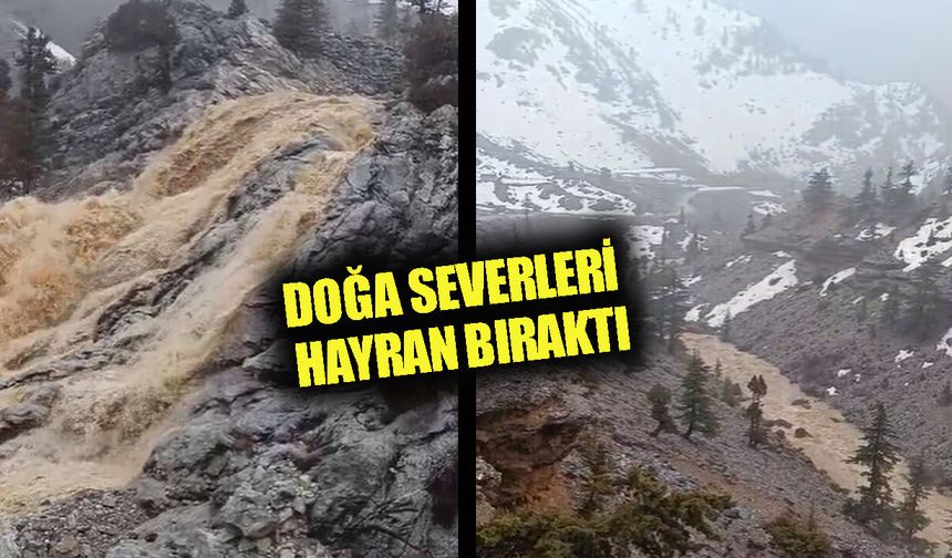 Alanya yaylaları coştu: Kar, yağmur ve derelerin şırıltısı