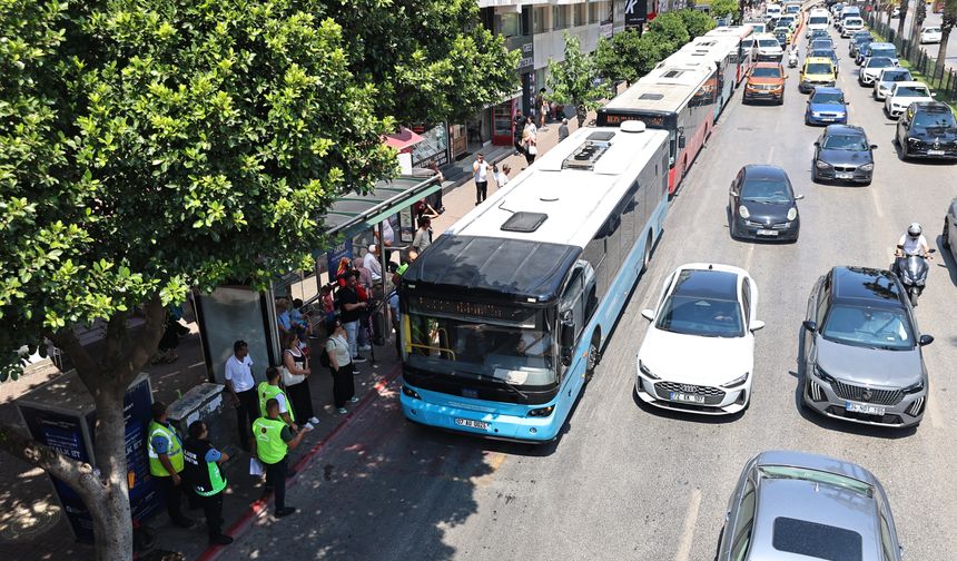 Antalya'da otobüslere klima denetimi