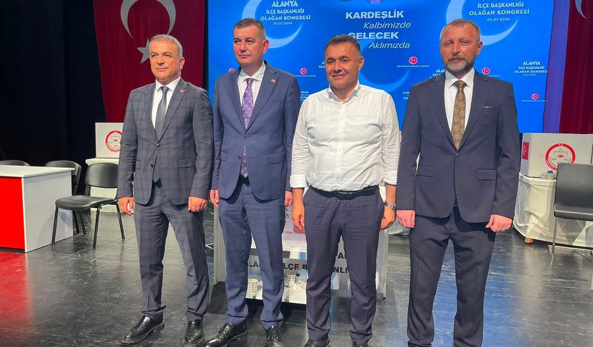 MHP Alanya’da yeni başkan: Mustafa Türkdoğan 315 oy ile seçildi