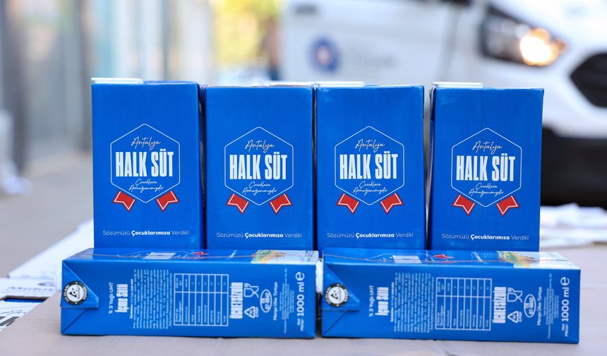 Çocuklar Halk Süt'le büyüyor