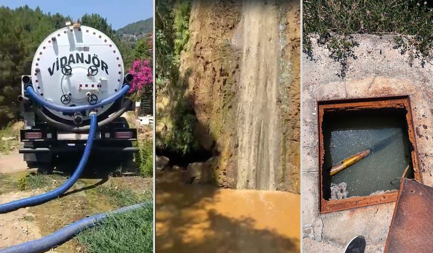 Alanya'da Hacet Deresi'ne uzatılan atık su vakası