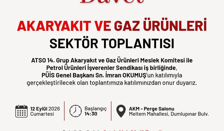 Akaryakıt ve gaz ürünleri sektörü, Antalya'da bir araya geliyor