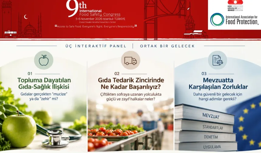 Gıda güvenliğinin tartışmalı başlıkları İstanbul'da masaya yatırılacak