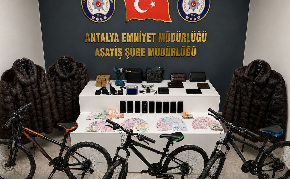 Antalya’da 8 Milyon 338 Bin TL’lik kasa hırsızlığı aydınlatıldı
