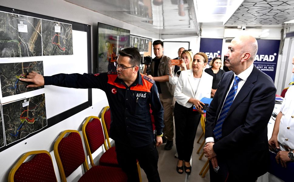 Antalya'da hortum ve fırtına saha tatbikatı
