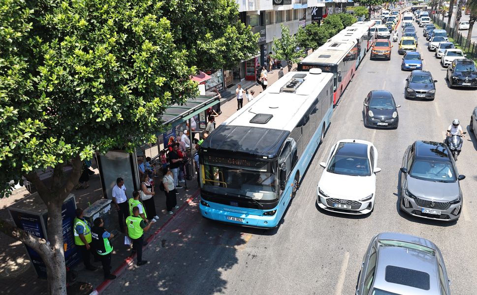 Antalya'da otobüslere klima denetimi
