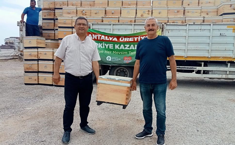 Antalya Büyükşehir’den Alanya'ya arı kovanı hibe desteği