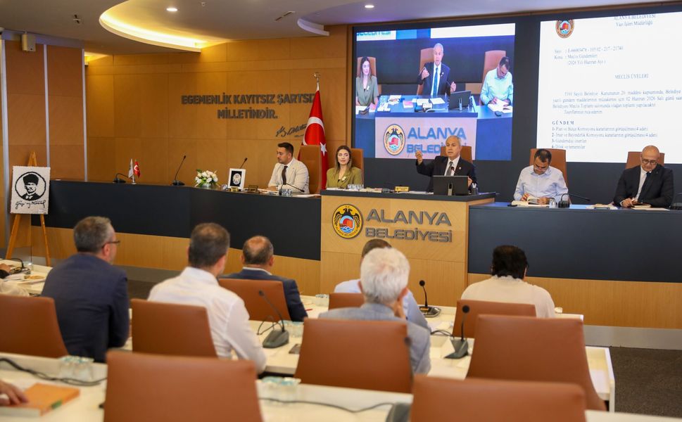 Alanya Belediyesi Haziran Meclis toplantısı’nda önemli açıklamalar