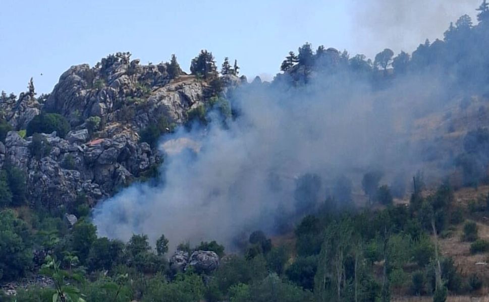 Alanya'da zirai alanda çıkan yangın söndürüldü