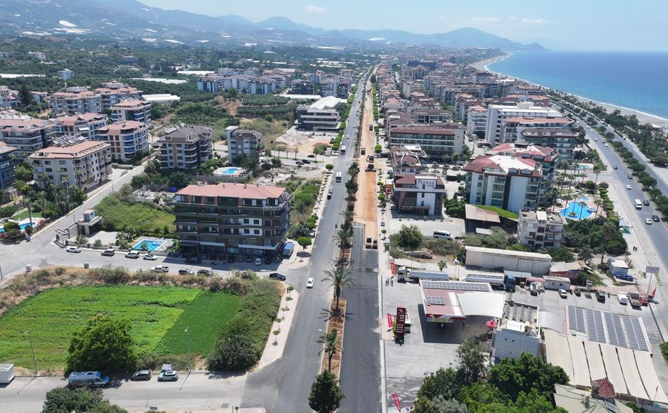 Alanya Kestel'de çalışmalar etap etap sürüyor