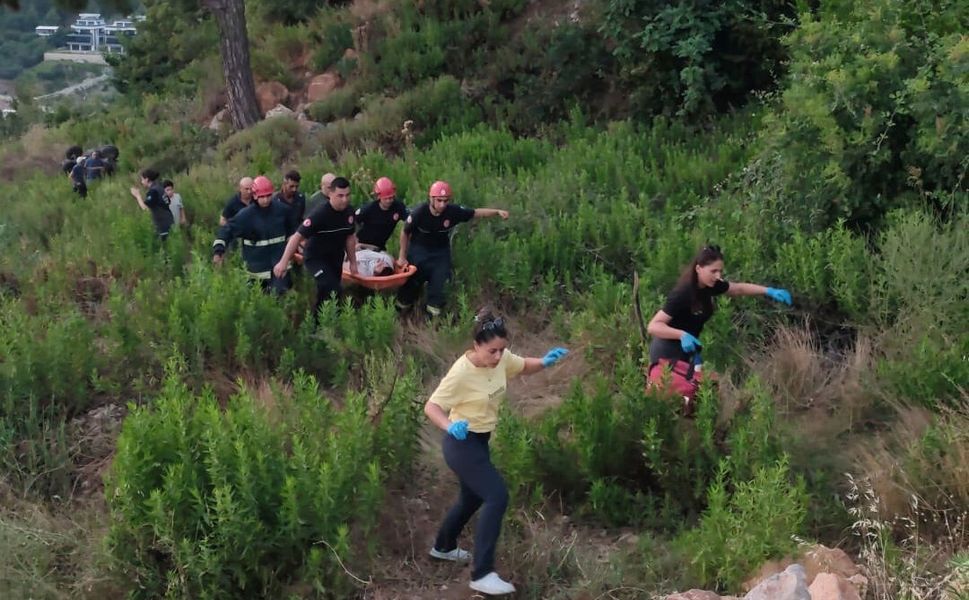 Alanya'da ATV uçuruma yuvarlandı: 1 yaralı
