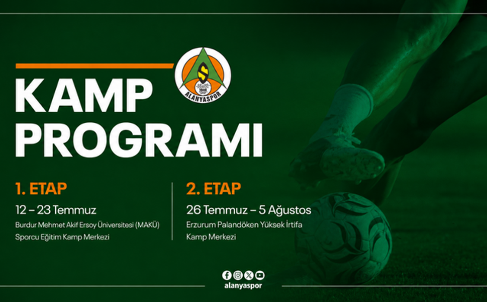 Alanyaspor’un 2026-2027 Sezonu Hazırlık kampları netleşti