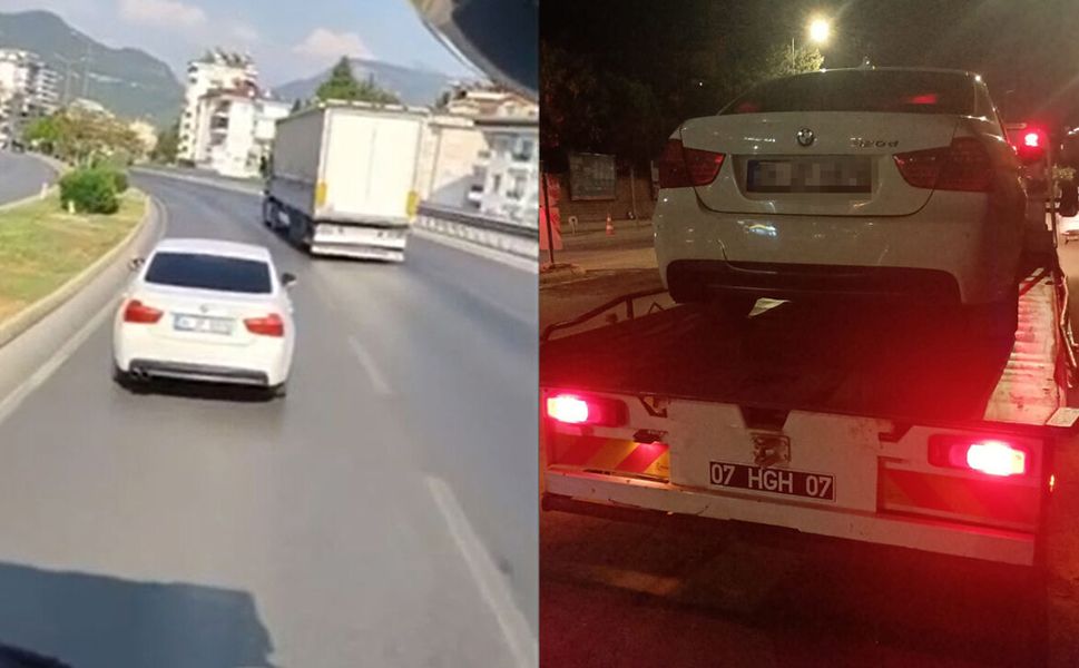 İtfaiyeye yol vermeyen sürücüye ceza uygulandı: Otomobili trafikten menedildi