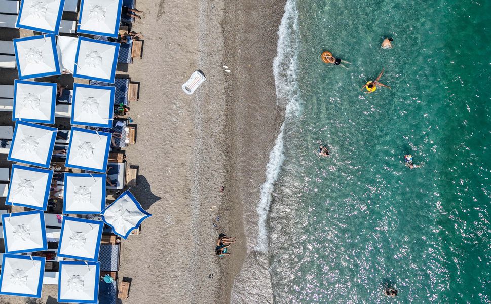 Antalya'da sıcak ve nem bunalttı
