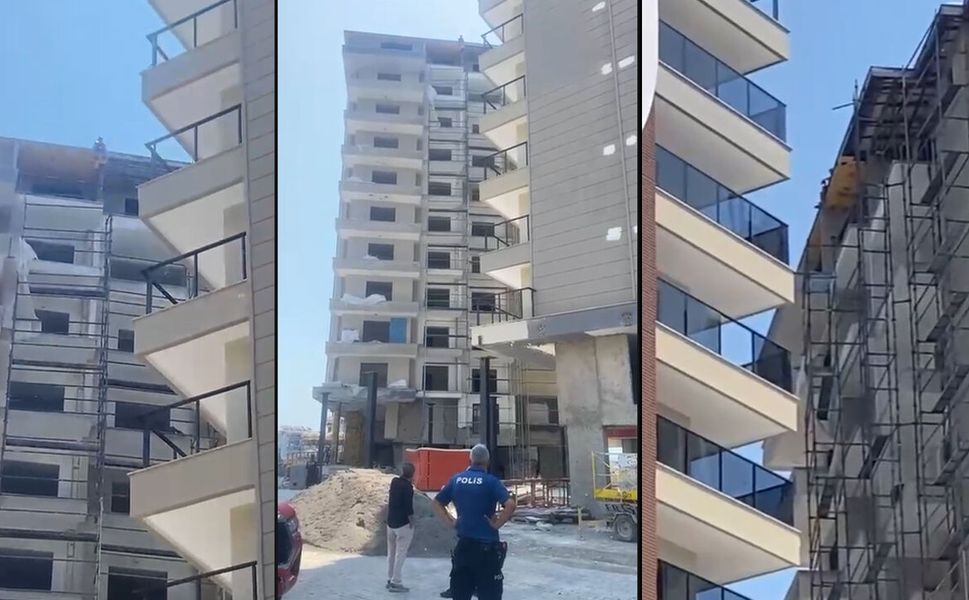 Alanya’da otel inşaatında ücret krizi: İşçi çatıya çıkıp tehditler savurdu