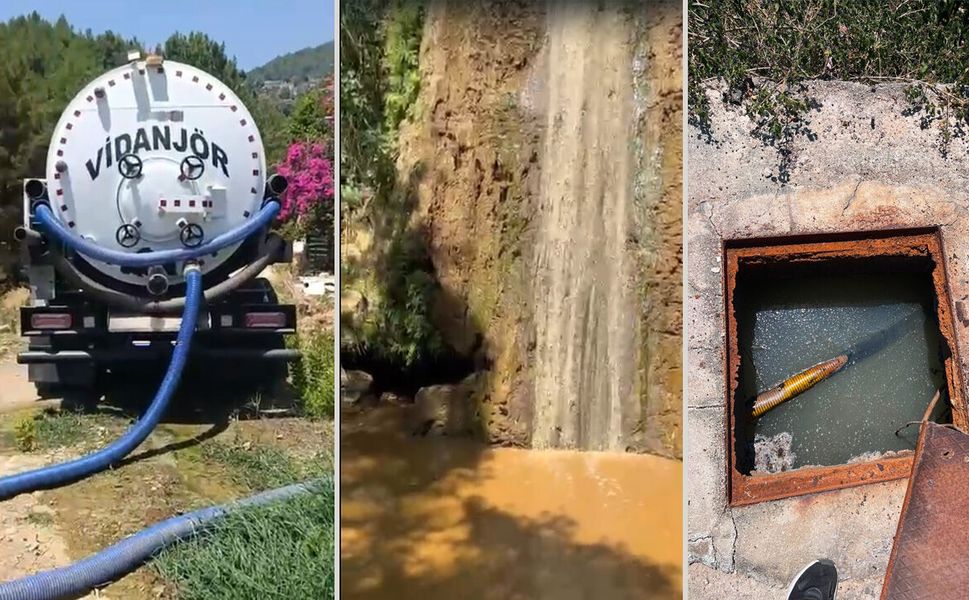 Alanya'da Hacet Deresi'ne uzatılan atık su vakası